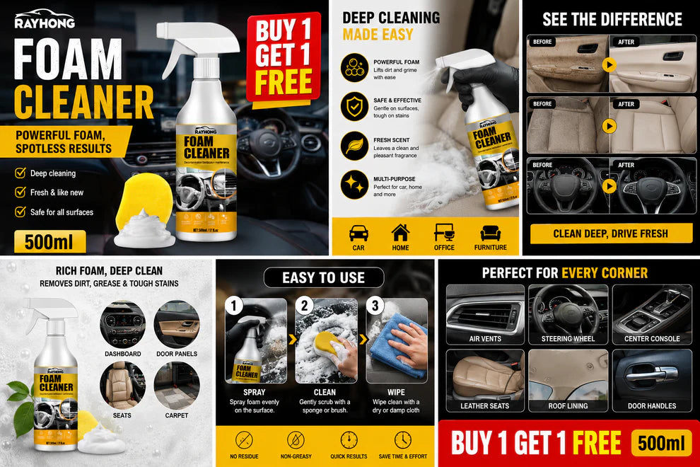 Multi-purpose Foam Cleaner(Pack of 2)