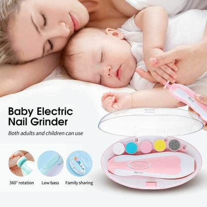 Baby Electric Nail Cutter New Born 0-6 Months with LED Light | Infant Nail File